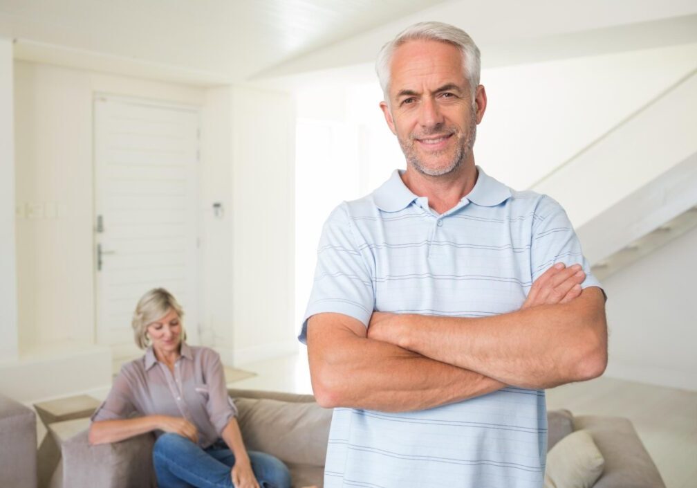 man standing on the room